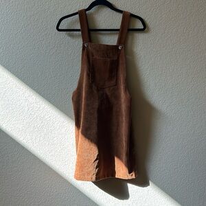 Corduroy Overall Skirt